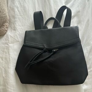 Black mini backpack